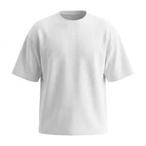 Plain heavyweight 370g luxury t-shirt blank — front view