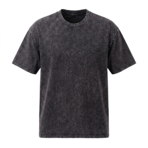 Plain Mineral Wash T-Shirt - Black